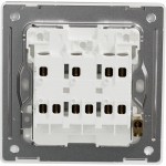 Schneider Electric UNICA X 16AX 三位雙控開關掣 (炫星銀) | NUX33_2_SS